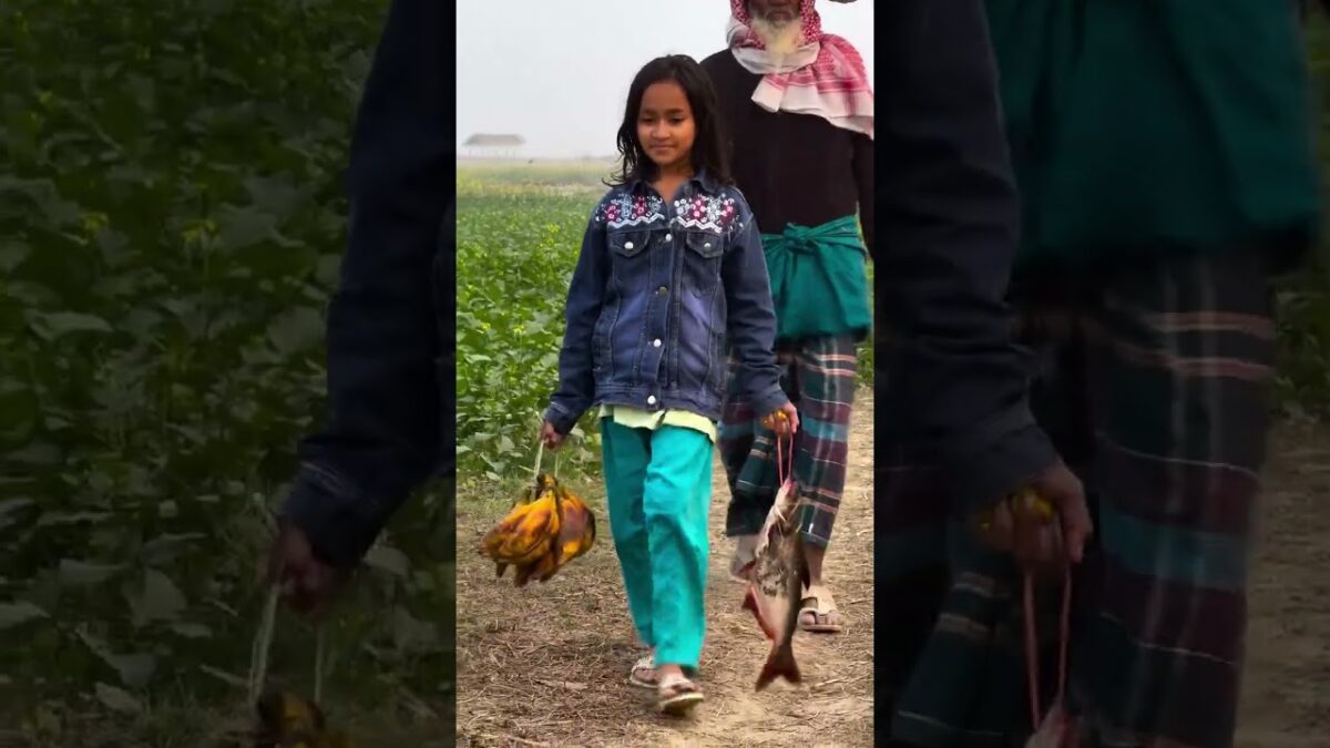 Beautiful Village Morning Routine | Buying Fresh Fish & Bananas