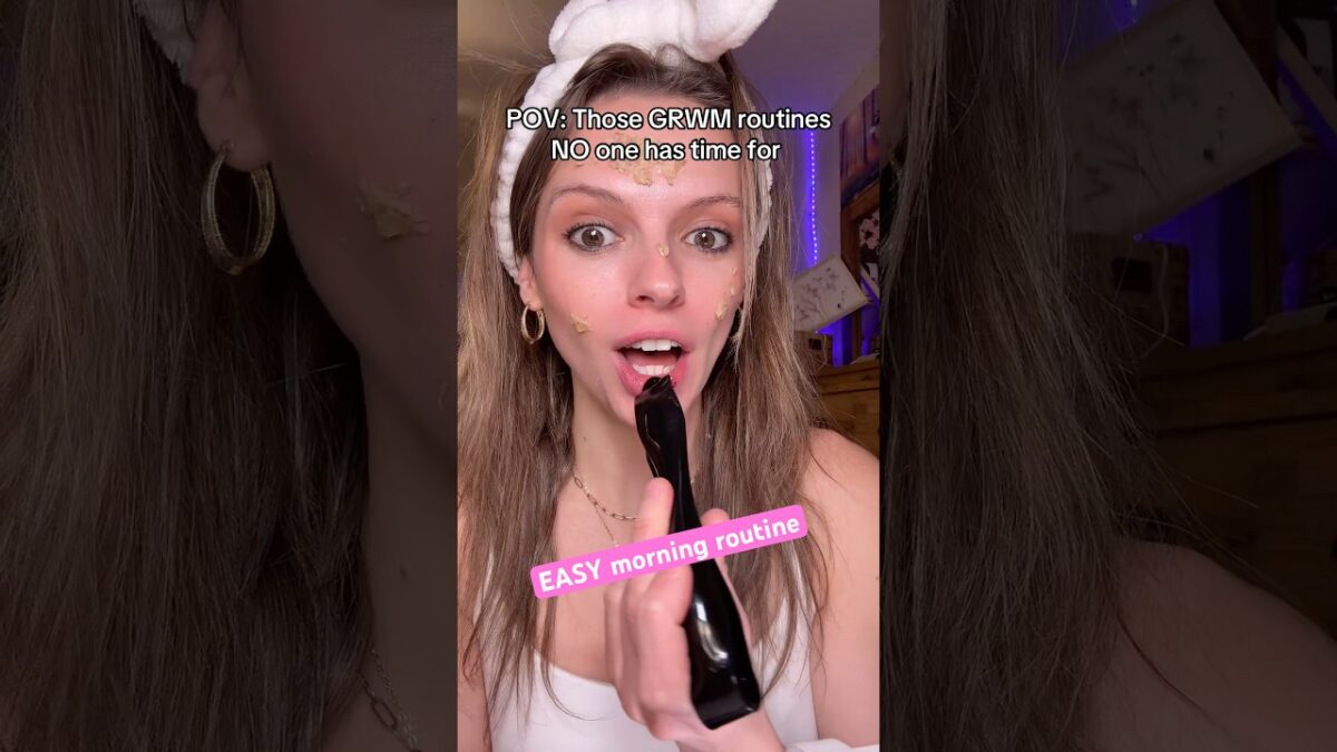 By the time the morning routine is done, it’s time for the night routine #grwm #morningroutine #pov