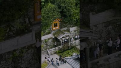 Cinematic Rain in Ancient Kyoto (4K) #shorts  #kyoto