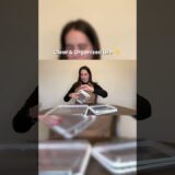 Clear containers = instant calm ✨ perfect for organizing snacks makeup or travel essentials