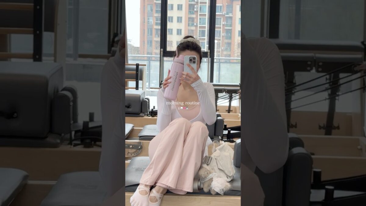 Embracing soft hues and gentle movements for a beautiful morning routine. 🌸✨#shorts #ytshorts #yt