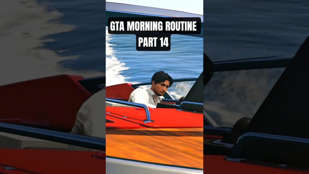 GTA MORNING ROUTINE #gta #gtshorts #gaming