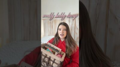 Here’s what’s in my hobby basket this week! #hobbiesathome #analogbasket #weeklyhobbies #cozyhobbies