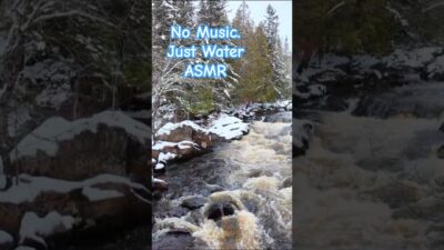 Loud Waterfall in Winter | Nature ASMR