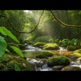 Morning Forest Ambience, Flowing Creek, Birds Singing, Nature ASMR