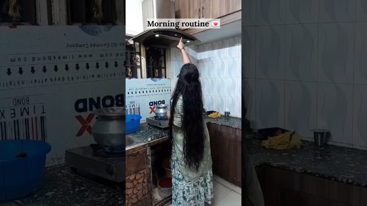 Morning routine🎀🩷 #shorts #minivlog #wfh #diml #day #morningroutine #today #dailyvlog #haircare