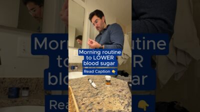 Morning routine to LOWER blood sugar