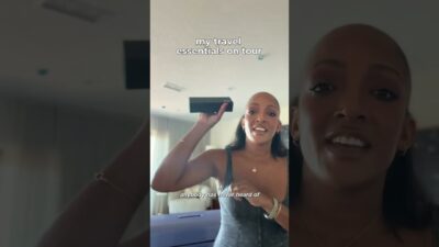 My travel essentials when I’m on tour ❤️ can’t leave home without these! what are yours? ✨