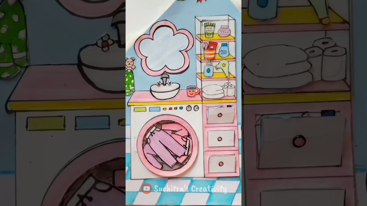 Paper Dolls Morning Routine 🩷 #shorts #youtubeshorts #paperdoll #morningroutine #dollhouse #diy