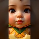 Pineapple Boy Born From Sunlight 🍍 | 3D Cinematic ASMR Short|#trending #ai #viral #shorts #pineapple