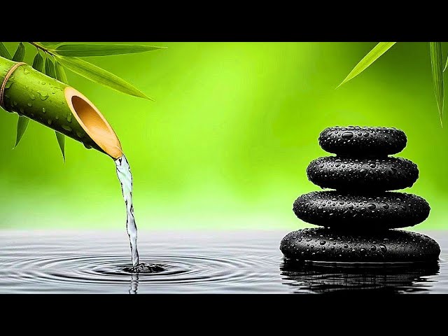 Relaxing Nature ASMR | Water Bamboo & Soft Piano