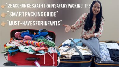 Train Travel Essentials for Kids: Packing List for 2 Children🚂, 🎒,  🍼