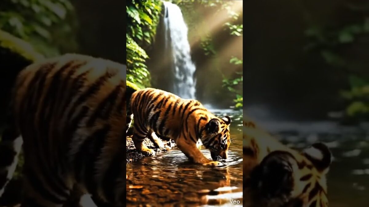 WILD Bengal Tiger Cub Explores Vibrant Forest #nature #asmr#bengaltiger
