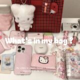 What’s in my bag？(sub)かわいいもの好きな社会人のバッグの中身🐇🍓🎀 ガチャポーチやめじるしも👜 왓츠인마이백