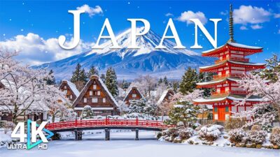 Winter in Japan 4K | Snowy Landscapes, Ancient Temples & Timeless Winter Serenity