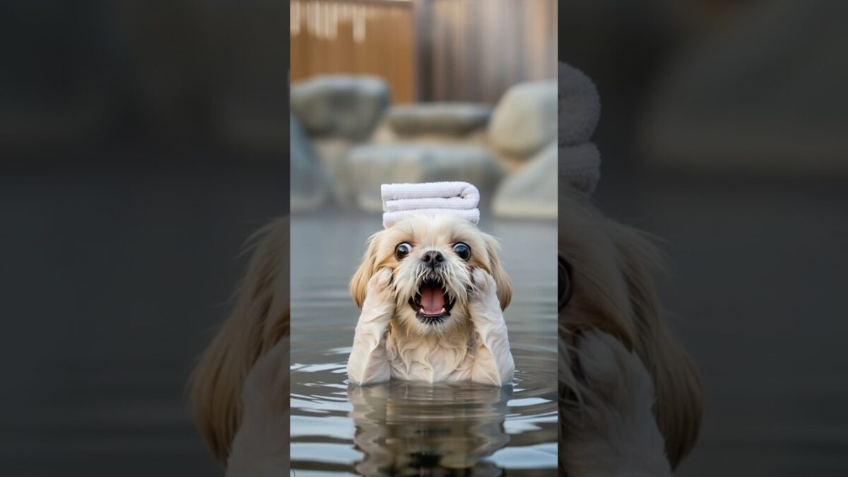 温泉一人旅♨️ #ai #シーズー #shihtzu