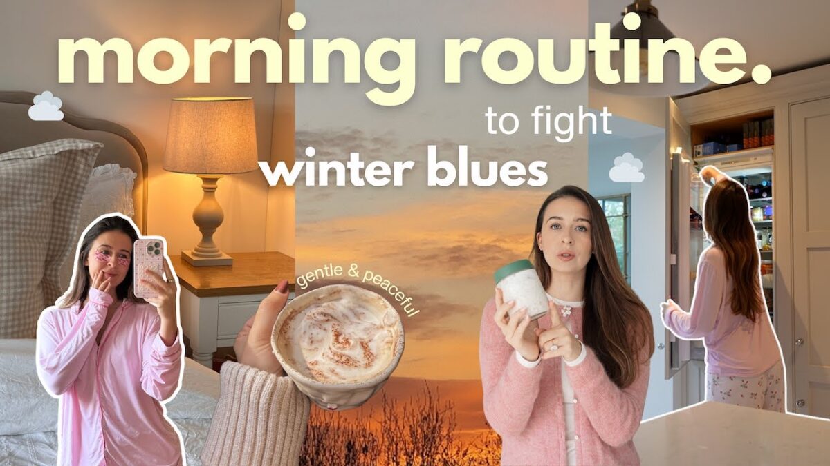 the morning routine getting me through winter ☁️ as an anxious girlie