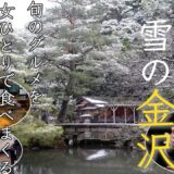 【女ひとり旅】雪の金沢で旬のグルメを食べまくる！予約の取れない居酒屋へ｜近江町市場｜兼六園｜ひがし茶屋街【雨庵　金沢】