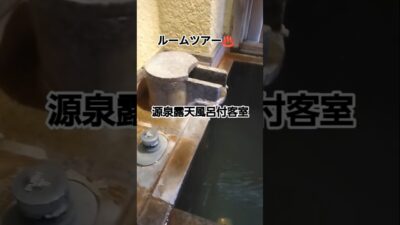 源泉露天風呂付客室ルームツアー♨️#露天風呂付き客室 #温泉