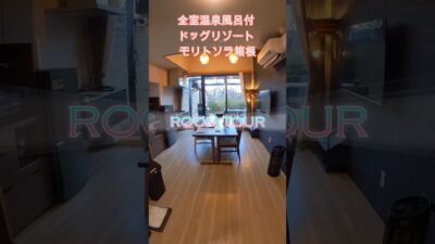 全客室プライベート温泉つきドッグリゾート モリトソラ箱根 ルームツアー