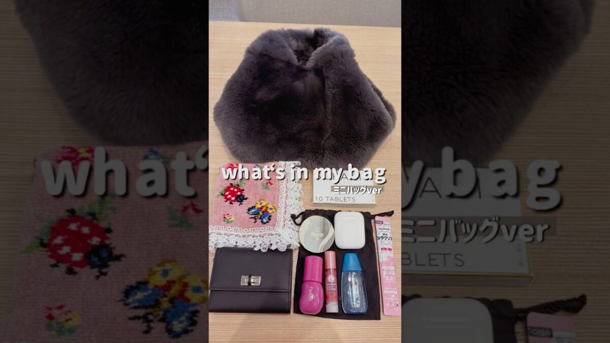 【ミニバッグ】what’s in my bag