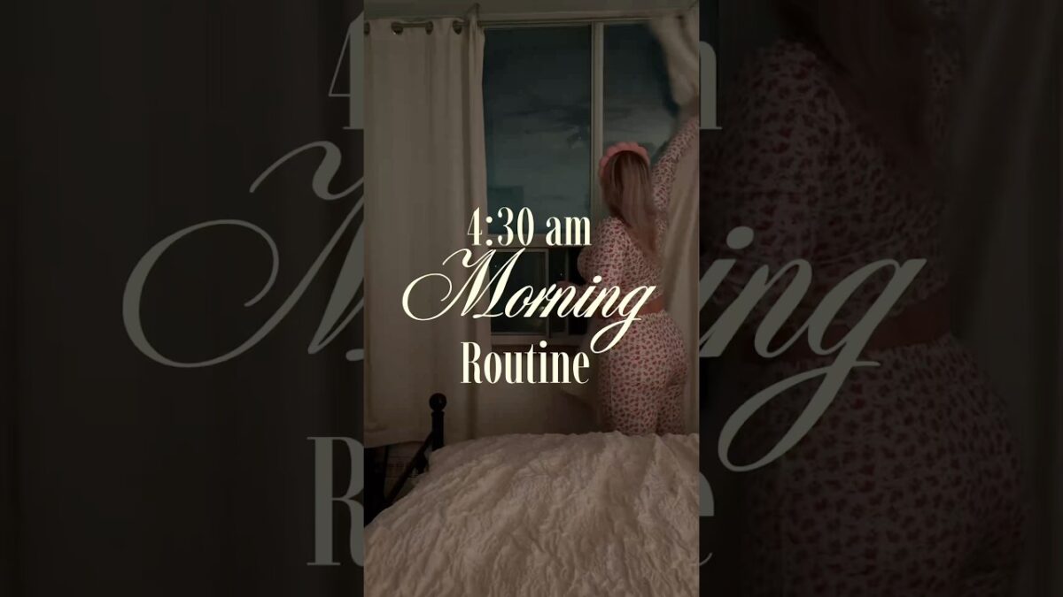 4:30am morning routine 💕⛅️ #morningroutine #morningvlog