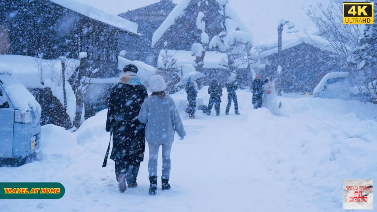 4K HDR Japan travel 2026 | Blizzard Walk in Shirakawa-go（白川郷） | A Fairytale Snow Village in Japan
