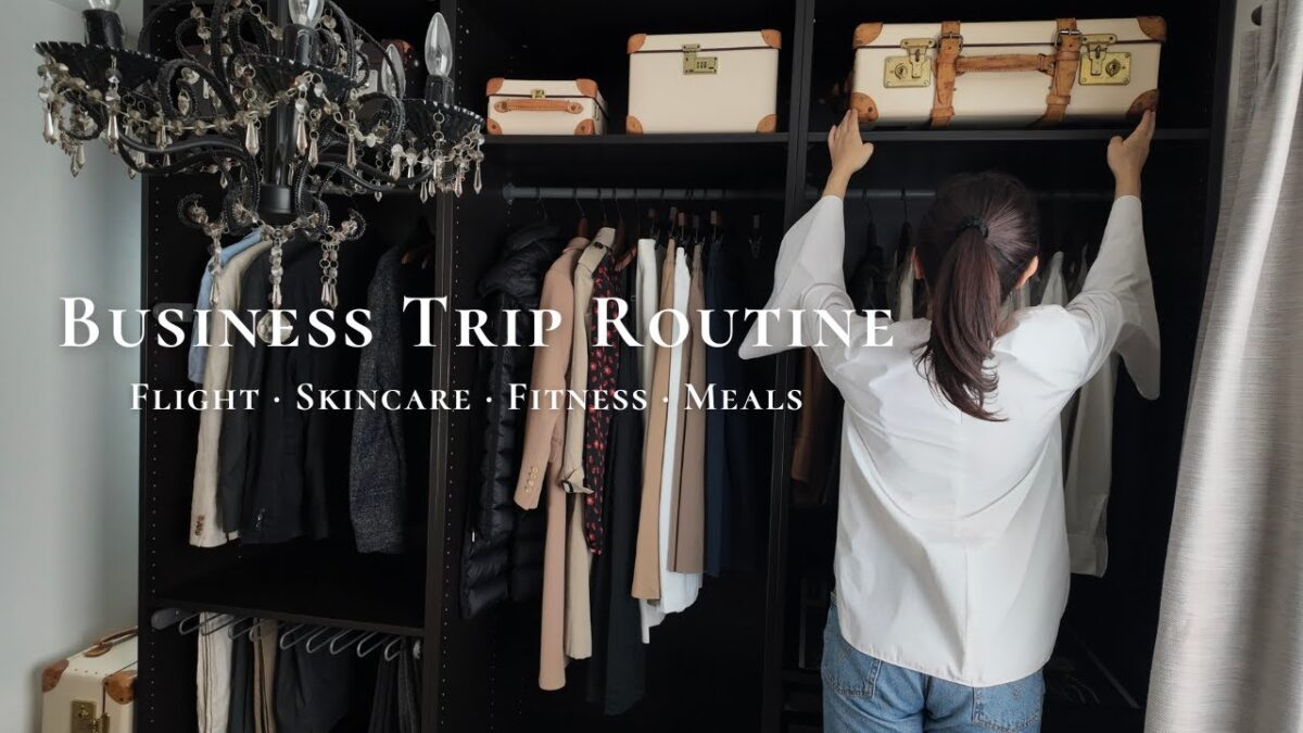 50代｜ヨーロッパ出張ルーティンと愛用品紹介｜機内・スキンケア・食事・健康管理