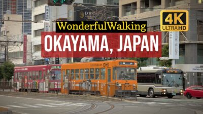 A relaxing walk in Okayama City, Japan!