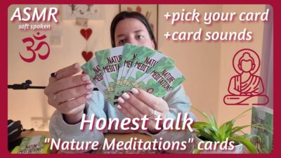 ASMR | Nature meditation cards, choose yours | soft spoken