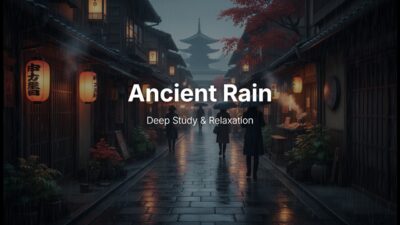 Ancient Rain in Kyoto Alleys | 古都の雨音・情緒的な散歩