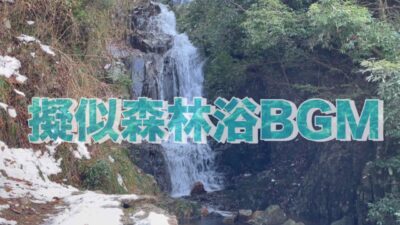 【郷愁】【疑似森林浴BGM】もし山奥の雪深い滝へ行けたなら。疲れたあなたの癒やしになるかもしれない 30分。