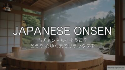 ♨️【癒しBGM/1時間】自宅が高級旅館に。心身を浄化する「森林浴」と露天風呂のヒーリングBGM
