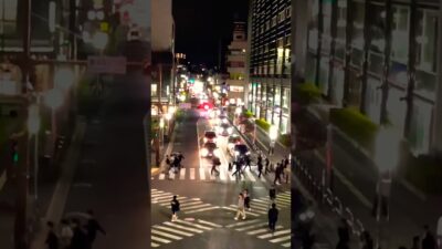 Japan Night Walk: Toyota City Pedestrian View  #japan#toyota#travel#walkingtour