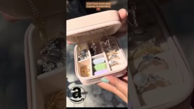 Leather Small Jewelry Box | Portable Travel Jewelry Case for All Your Essentials | Buysquare