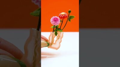 MINIVERSE MAKE IT MINI NATURE ASMR | Oddly Satisfying Tiny Flower Arrangement DIY #asmr #miniature