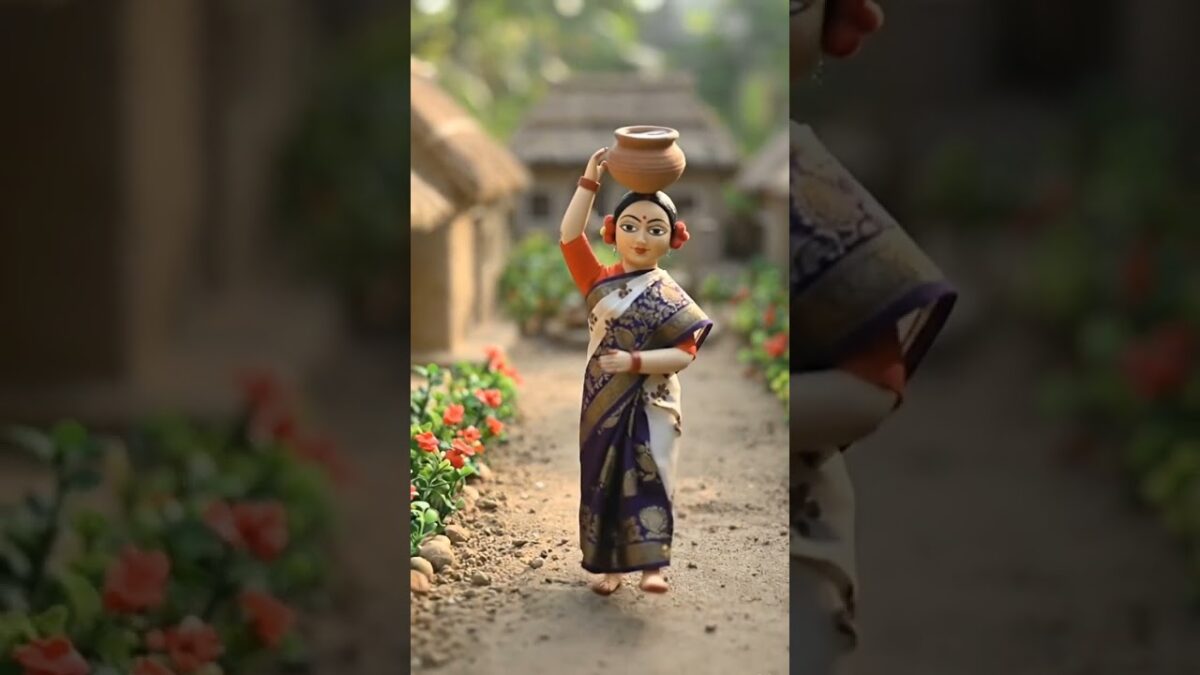 Miniature doll morning routine #shorts