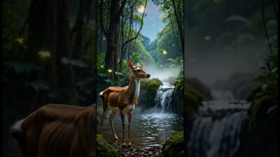 Peaceful Jungle Night Sounds 🌙✨ | Cinematic Nature ASMR (Ai)