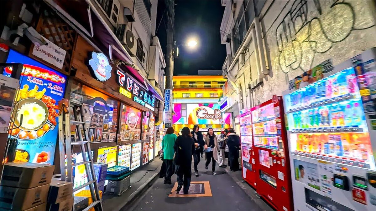 Tokyo Night Walk in Shin-Okubo | Japan 4K