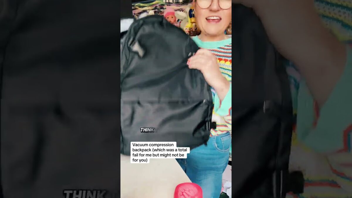 Ultimate Travel Hack: Carry-On Backpack with Built-In Vacuum Compression #TravelEssentials #Backpack