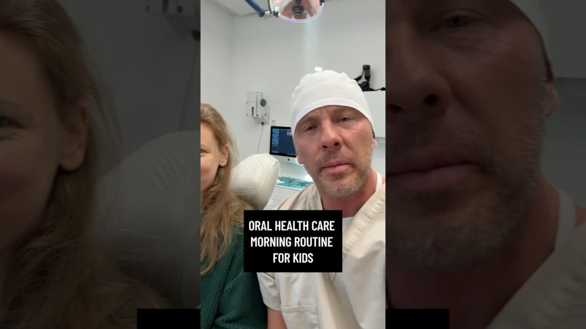 What’s a good oral health care morning routine for kids?