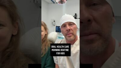 What’s a good oral health care morning routine for kids?
