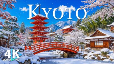 Winter in Kyoto 4K | Snowy Temples, Tranquil Gardens & Timeless Japanese Beauty