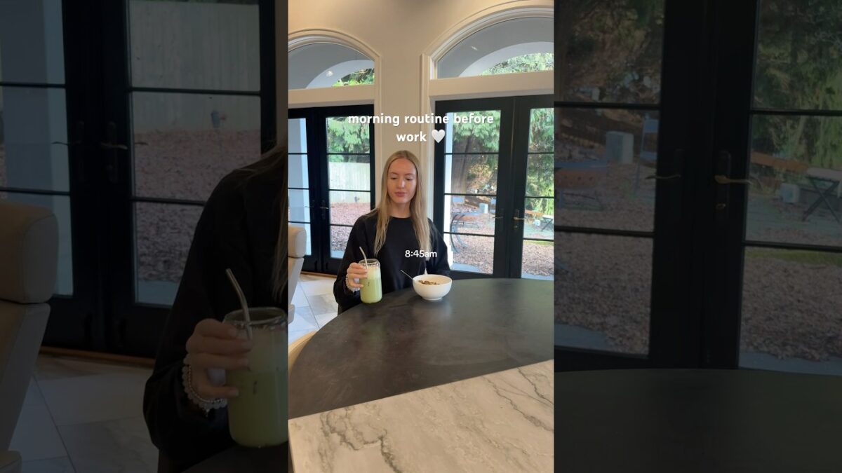 morning routine before work 🤍 #aesthetic #mymorningroutine #morningroutine #vlog