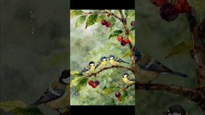 peaceful  nature in rainy season.#asmr #shorts