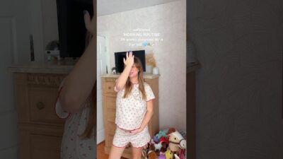 pregnancy morning routine 🩵 #mom #pregnancy #toddlermom #morningroutine #pregnant