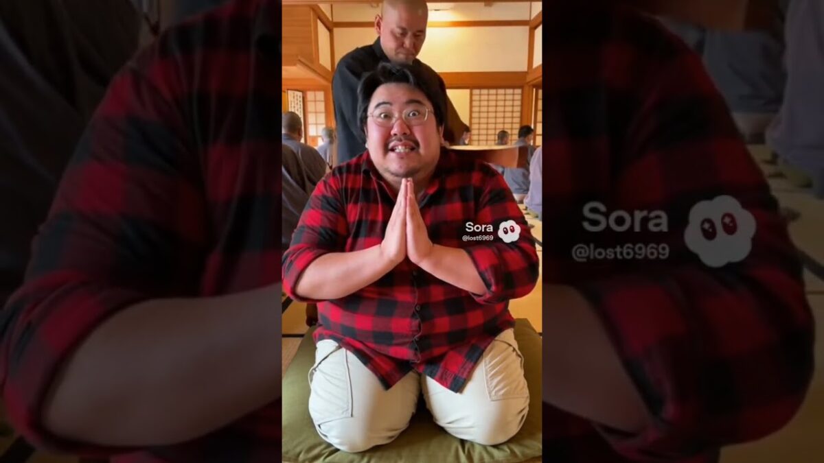 ロス子ちゃん座禅体験