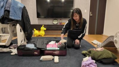 旅行の前日にパッキングしていくぅ！
