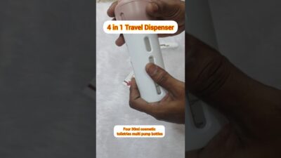 4 in 1 Travel Lotion Dispenser 🧴✈️ | Shampoo, Gel & Lotion Carry Easily | Travel Essentials