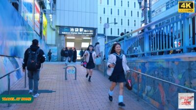 4K HDR Japan travel 2026 | Night Walk in Ikebukuro（池袋）Tokyo Japan |  Relaxing Natural City ambience